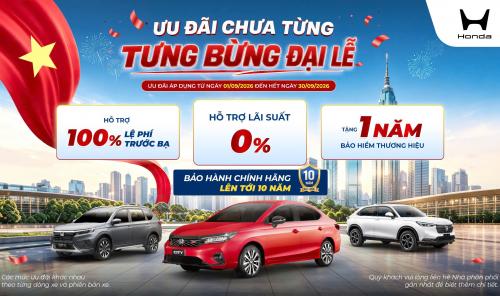 Chương trình khuyến mại ô tô tháng 9/2026 - ƯU ĐÃI CHƯA TỪNG - TƯNG BỪNG ĐẠI LỄ