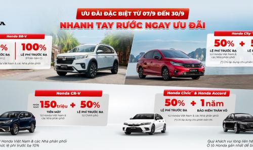 Nhanh tay rước ngay ưu đãi từ Honda Ôtô Kiên Giang